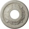 Ekena Millwork Leaf Ceiling Medallion (Canopies up to 4 3/4"), 11 3/8"OD x 3 5/8"ID x 1 1/8"P, Pot of Cream Crackle CM11LFPCC - alternate 1